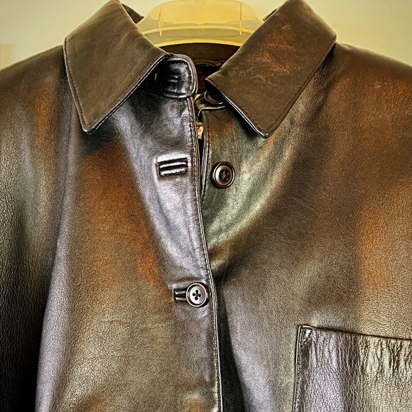 Will Smith Collection, Vintage black leather shirt/jacket - Picture 1 of 5